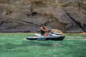 Excursión en moto de agua a Cala Tarida, Ibiza